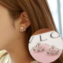 Fashion Jewelry Cute Cherry Blossoms Flower Stud Earrings for Women Several Peach Blossoms Earrings e37