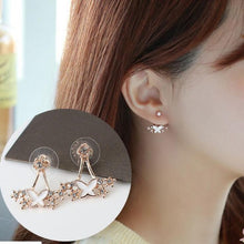 Fashion Jewelry Cute Cherry Blossoms Flower Stud Earrings for Women Several Peach Blossoms Earrings e37