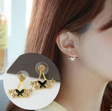 Fashion Jewelry Cute Cherry Blossoms Flower Stud Earrings for Women Several Peach Blossoms Earrings e37