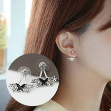 Fashion Jewelry Cute Cherry Blossoms Flower Stud Earrings for Women Several Peach Blossoms Earrings e37