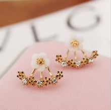 Fashion Jewelry Cute Cherry Blossoms Flower Stud Earrings for Women Several Peach Blossoms Earrings e37