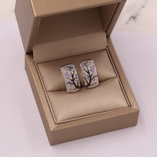 Exquisite Tree Branch Flower Earrings for Women Micro Zircon Clip On branch Earrings 2019 Female Jewelry Party Earings