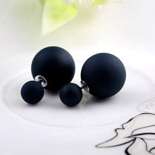 Hot Selling Double Sides Big Pearl Stud Earrings 10 Candy Colors Rubber Big Ball Earrings Women Party Bead Ear Stud Jewelry gift