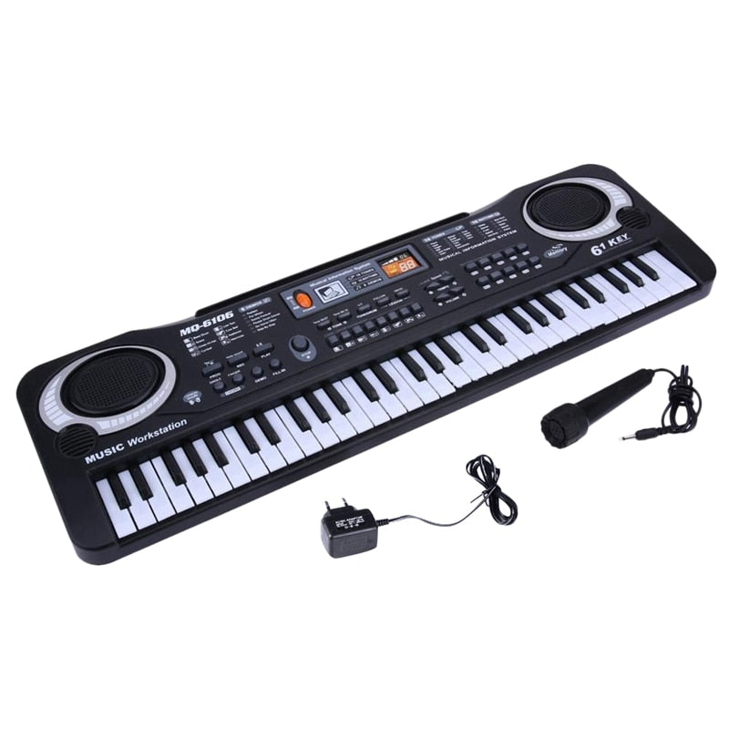 61 Keys Digital Music Electronic Keyboard Key Board Electric Piano Children Gift Eu Plug