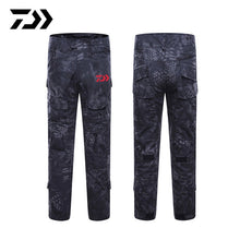 Daiwa Fishing Pants Outdoor Camping Hiking Windproof Men Trousers Python Breathable Quick Dry Print Camouflage Fishing Pants Set